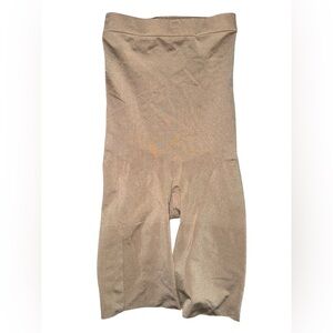 Spanx Slim Cognito High Waist Mid Thigh Shaper Nude Super Compression Sz Large